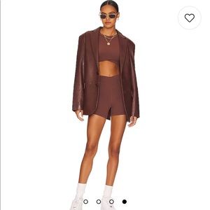 L SPACE activewear set: top + biker shorts